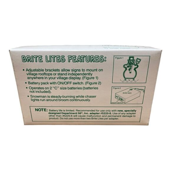 Department 56 Village Brite Lites Lighted Snowman Accessory 52370 - Picture 2 of 4